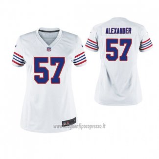 Maglia NFL Game Donna Bills Lorenzo Alexander Throwback Bianco