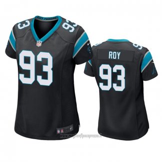 Maglia NFL Game Donna Carolina Panthers Bravvion Roy Nero