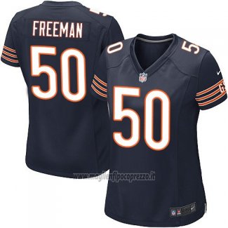 Maglia NFL Game Donna Chicago Bears Freeman Bianco Blu