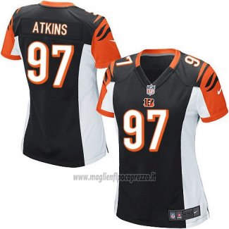 Maglia NFL Game Donna Cincinnati Bengals Atkins Nero
