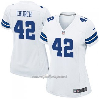 Maglia NFL Game Donna Dallas Cowboys Church Bianco