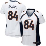 Maglia NFL Game Donna Denver Broncos Sharpe Bianco