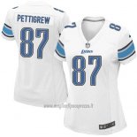 Maglia NFL Game Donna Detroit Lions Pettigrew Bianco