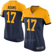 Maglia NFL Game Donna Green Bay Packers Adams Nero Giallo