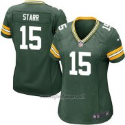 Maglia NFL Game Donna Green Bay Packers Starr Verde Militar