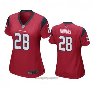 Maglia NFL Game Donna Houston Texans Michael Thomas Rosso