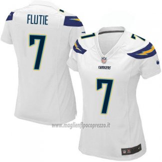 Maglia NFL Game Donna Los Angeles Chargers Flutie Bianco