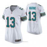 Maglia NFL Game Donna Miami Dolphins Dan Marino Throwback Bianco