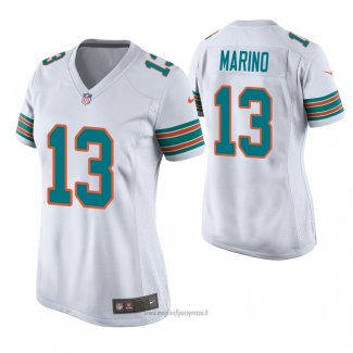 Maglia NFL Game Donna Miami Dolphins Dan Marino Throwback Bianco