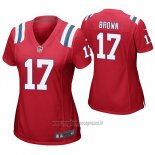 Maglia NFL Game Donna New England Patriots Antonio Brown Rosso