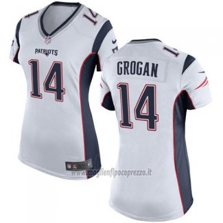 Maglia NFL Game Donna New England Patriots Grogan Bianco