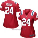 Maglia NFL Game Donna New England Patriots Jones Rosso