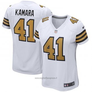 Maglia NFL Game Donna New Orleans Saints Alvin Kamara Alternato Bianco