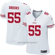 Maglia NFL Game Donna San Francisco 49ers Brooks Bianco