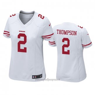 Maglia NFL Game Donna San Francisco 49ers Chris Thompson Bianco