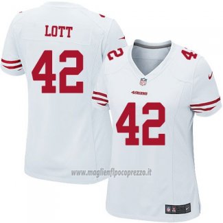 Maglia NFL Game Donna San Francisco 49ers Lott Bianco