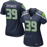 Maglia NFL Game Donna Seattle Seahawks Browner Blu Scuro
