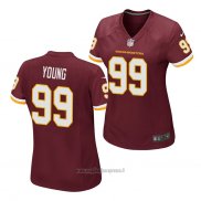 Maglia NFL Game Donna Washington Commanders Chase Young Rosso