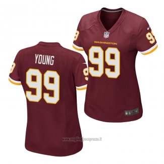 Maglia NFL Game Donna Washington Commanders Chase Young Rosso