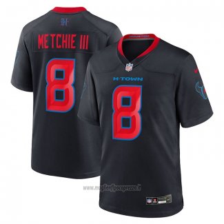Maglia NFL Game Houston Texans John Metchie III 2nd Alternato Nero