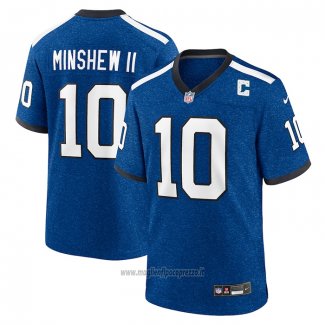 Maglia NFL Game Indianapolis Colts Gardner Minshew II Indiana Nights Alternato Blu