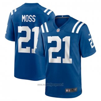 Maglia NFL Game Indianapolis Colts Zack Moss Blu