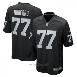 Maglia NFL Game Las Vegas Raiders Thayer Munford JR. Nero