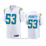 Maglia NFL Game Los Angeles Chargers Mike Pouncey 2020 Bianco