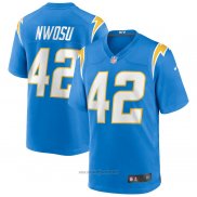 Maglia NFL Game Los Angeles Chargers Uchenna Nwosu 42 Blu
