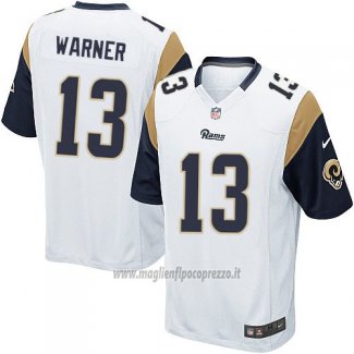 Maglia NFL Game Los Angeles Rams Warner Bianco