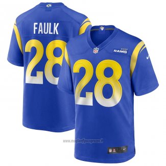 Maglia NFL Game Los Angeles Rams Marshall Faulk Retired Blu