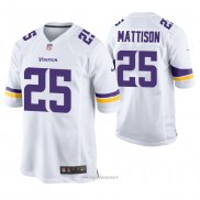 Maglia NFL Game Minnesota Vikings Alexander Mattison Bianco