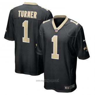 Maglia NFL Game New Orleans Saints Payton Turner Nero