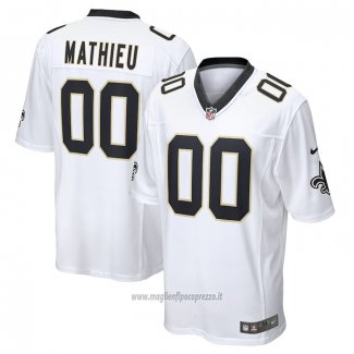 Maglia NFL Game New Orleans Saints Tyrann Mathieu Bianco