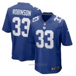 Maglia NFL Game New York Giants Aaron Robinson Blu