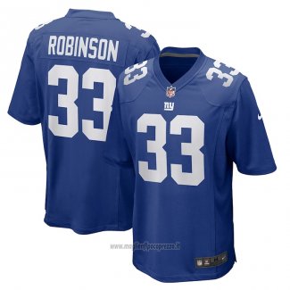 Maglia NFL Game New York Giants Aaron Robinson Blu