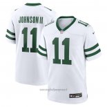 Maglia NFL Game New York Jets Jermaine Johnson II Alternato Bianco