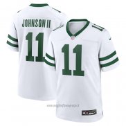Maglia NFL Game New York Jets Jermaine Johnson II Alternato Bianco