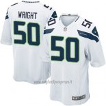 Maglia NFL Game Seattle Seahawks Wright Bianco