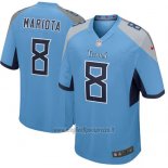 Maglia NFL Game Tennessee Titans 8 Marcus Mariota 2018 Blu