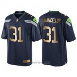 Maglia NFL Gold Game Seattle Seahawks Chancellor Profundo Blu