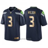 Maglia NFL Gold Game Seattle Seahawks Wilson Profundo Blu