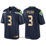 Maglia NFL Gold Game Seattle Seahawks Wilson Profundo Blu