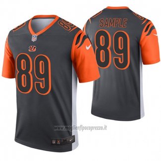 Maglia NFL Legend Cincinnati Bengals 89 Drew Sample Inverted Grigio
