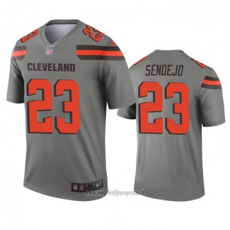 Maglia NFL Legend Cleveland Browns Andrew Sendejo Inverted Grigio