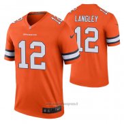 Maglia NFL Legend Denver Broncos Brendan Langley Color Rush Arancione
