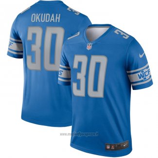 Maglia NFL Legend Detroit Lions Jeff Okudah Blu