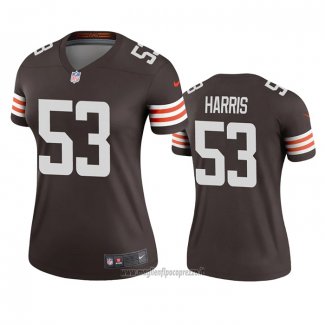 Maglia NFL Legend Donna Cleveland Browns Nick Harris Marrone