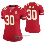 Maglia NFL Legend Donna Kansas City Chiefs Charcandrick West Red Color Rush