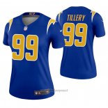 Maglia NFL Legend Donna Los Angeles Chargers 99 Jerry Tillery 2nd Alternato Blu